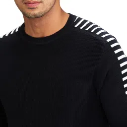 spykar Men Solid Orange Regular Fit Full Sleeves Sweater image 4