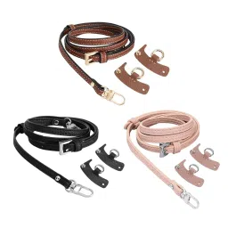 trendynest 3Xluggage Straps Parts Bag Strap For Briefcase Clutch Bag Purse Brown | Womens Handbags & Bags | Handbag Accessories image 3