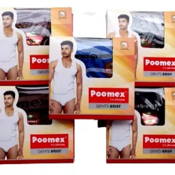 poomex Men's Cotton Briefs - Pack of 5 (Assorted Colours) image 3