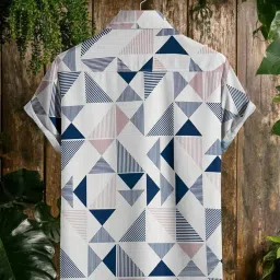 lamboo Men Goa Premium Stylish Fashion Branded Graphic Print Cotton Stretchable Fabric Slim Fit Cut Away Collar Casual Shirt image 2