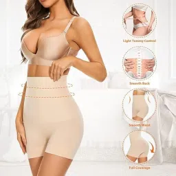 hesaru Tummy Tucker, Body Shaper, Seamless Shapewear for Bodycon Dresses, Belly Fat Control, High Waist & Full Body Shaper, Tummy Control Slimming Body Shapewear for Belly, Perfect for Dresses, Saree image 4