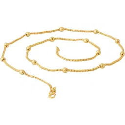 thrillz Trendy and fancy elegant design gold plated fisher ball neck chain for men and women image 3