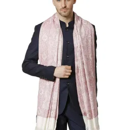 pashtush MENS FINE SOFT ETHNIC STOLE, REVERSIBLE image 2