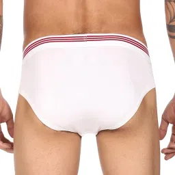 u.s. polo assn. Men Solid Cotton Spandex I650 Briefs - Pack of 1 image 2