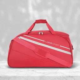 lavie sport Polyester Strato Medium 55 Cms Duffle Bag | Spacious Duffle Bag for Weekend Getaways, 26 cm, Red image 1