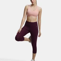 jockey 1380 Women's Wirefree Padded Super Combed Cotton Elastane Stretch Racer Back Styling Active Bra with Stay Fresh Treatment (Prints May Vary) image 5