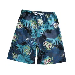 enakshi (label) Men's Swim Trunks without Mesh Liner Loose Big Quick Drying Printed Beachwear XL Blue|Clothing Shoes & Accessories | Mens Clothing | Swimwear image 3