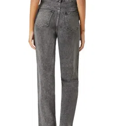 kotty Womens High Waist Regular Fit Ankle Length, Denim Jeans (KTTLADIESJEANS847XL_Black_32) image 3