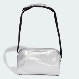 adidas Women's Glow Mini Travel Bag, Silver Metallic / White, 1 Talla image 3