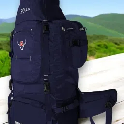 wild moda 90L Camping Rucksack with Shoe Compartment & Laptop Pocket image 5