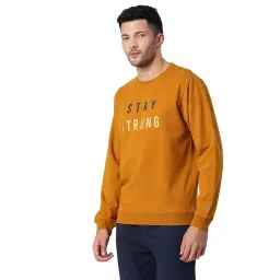 pepe jeans Cotton Blend Men's Kenoua Placement Print Crew Neck Sweatshirt image 2