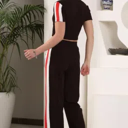 zicada Women's Workout Crop Top & Pant Set | Yoga and Workout Co-ord Set for Women and Girls | Stylish Activewear image 2