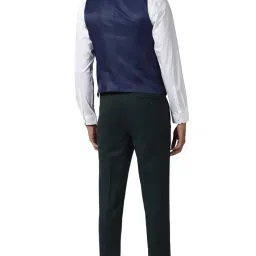 peter england Men's Polyester Blend Three Piece Business Suit Pants Set image 4