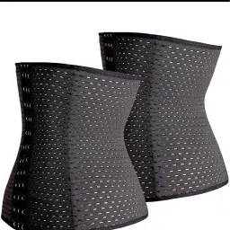 youloveit Women's Waist Trainer Corset for Weight Loss Steel Boned Tummy Control Body Shaper with Adjustable Hooks image 1