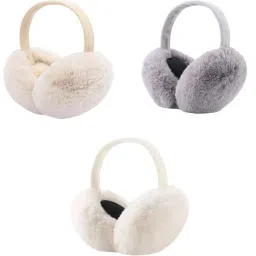 kotsana Foldable Ear Muffs Women Winter Fluffy Earmuffs Warm Girls Ear Warmer Soft Outdoor Ear Cover image 4