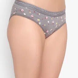 bruchi club Women Pack of 3 Multicoloured Floral Print fabrict Printed Cotton Low Waist Bikini Panty BRC-PN-FOXYCP5000-MCL-3C image 2