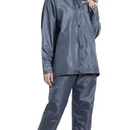 kamosa RIMJHIM Polyester Women Raincoat For Ladies Waterproof Reversible Double Layer for bike,tracking, waking image 3