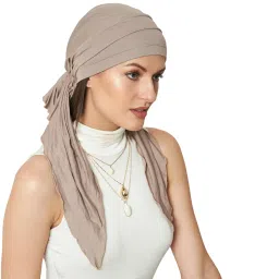 the headscarves Women Bamboo Pre Tie Scarf (HS107 Multicolor) image 1