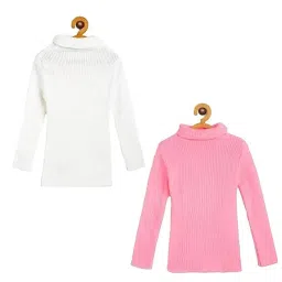 keshuyoka Baby Casual Winter Full Sleeve High Neck for Baby Boys and Girls Sweater (Combo Pack) image 1