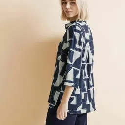 leriya fashion Women's Short Sleeve Button-Down Shirt | Printed Casual Crop Top | Stylish Collared Shirt for Women | Oversized Shirt for Women image 1