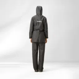 zeel Rain Coat for Women Waterproof with Adjustable Hood, Rainwear Suit with Polyester Jacket and Pants for Ladies, AZ11 Violet M image 1