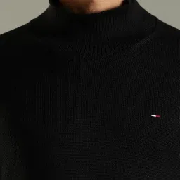 tommy hilfiger Solid Slim Fit Cotton Sweater image 4