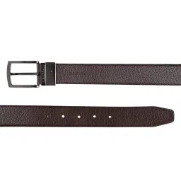 cantabil Men Formal Black/Brown Reversible Leather Belt image 2