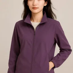 litzo Women's Solid Zipper Hooded Sweatshirt | Front Zip, Ribbed Hem, Lined Hood, Casual Winter Wear | Winter Wear for Women's (L-124-126) image 2