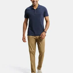 jockey IM26 Men's Super Combed Cotton Rich Elastane Stretch Woven Fabric Mid Rise Slim Fit All Day Pants with Side Pockets image 5