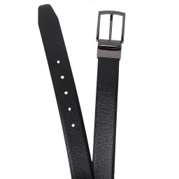 cantabil Men Formal Black/Brown Reversible Leather Belt image 5
