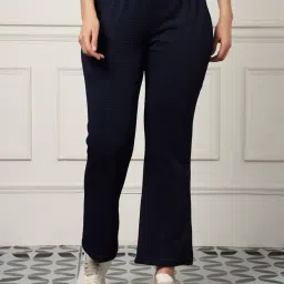 uzarus Women's Premium Bell Bottom Bootcut Track Pants with 2 Side Pockets – Stylish & Comfortable Activewear Ideal for Gym, Yoga, Workout, Office, Travel, and Daily Casual Wear image 3