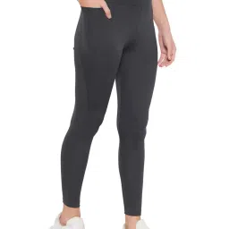 clovia Women's High Rise Active Regular Fit Tights with Side Pocket in image 2