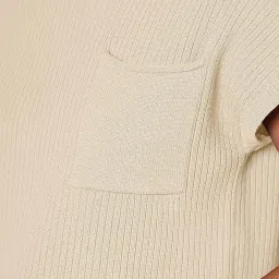 fensir Women’s Cotton Sweater Vest with Batwing Sleeves & Pocket | Half-High Collar Pullover Sweater image 5