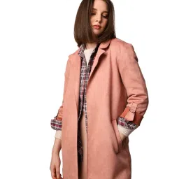 only Women's Polyester Blend Long A-Line Coat image 1