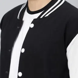 be savage Men's Cotton Blend Standard Length Bomber Jacket image 5