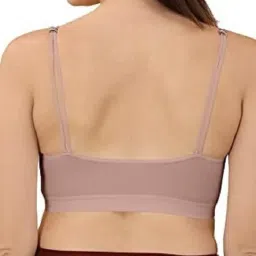 dkoale Women Bra - Girls Bra Cotton Padded Bra Sports Bra (Full Coverage, Removable Padded) (Gym Workout Running Yoga Bra) Free Size (Pack of 3), Size (28-34) image 5