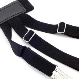 medicineking premium Steel Clips shirt stays holders garters tuckers for men Boy Black Color Belt image 4