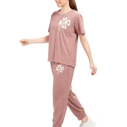 weet Printed Round Neck Half Sleeves Co-ord Set Tracksuit for Women 3427 image 1