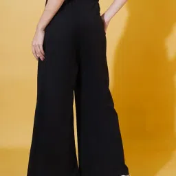 fflirtygo Women’s Wide Leg Pants with Pockets | Premium Cotton Lounge Wear | High Waisted Drawstring | Casual Comfortable Pajama Bottoms with Pocket image 3