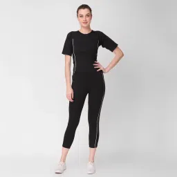 Benzos Women's Body Fitted Gym Running Sports Track Suit | Regular Casual Fit | Track Suit for Girls & Women | Fabric - Polyester Blend image 4