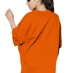 leotude Cottonblend Oversized Half Sleeve Colorful Printed Combo T-Shirts for Women (Pack of 2) image 2