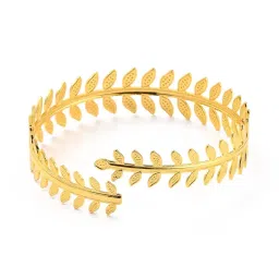via mazzini Gold Plated Upper Arm Bracelet Armlet Cuff Band Bangle For Women And Girls (Bracelet0202) 1 Pc image 1