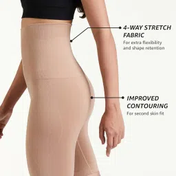 amazon brand - symbol | Tummy Tucker for Women's | Petticoat | Anti Rolling | Thigh Slimmer image 4