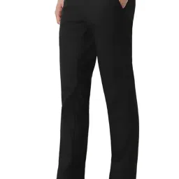 peter england Men Mid Rise Slim Fit Premium Flat Front Trouser image 1