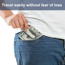 cklt Man Metal Stainless Steel Silver Slim Money Clip Wallet Card Holder Paper Clip image 4
