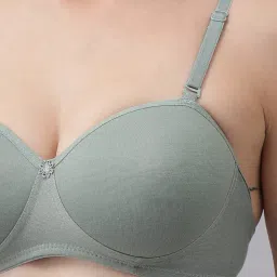 csu Women's Cotton Half Padded Non Wired Bra and Panty Set (Pack of 3) image 4