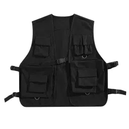 enakshi (label) Utility Vest Front Buckle Cargo Vest for Men Women Adults Outdoor Activities 2XL Black|Clothing, Shoes & Accessories | Mens Clothing | Coats & Jackets' image 3