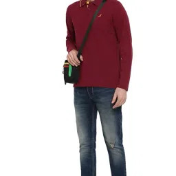 american crew Full Sleeves Polo Collar T-Shirt for Men image 1