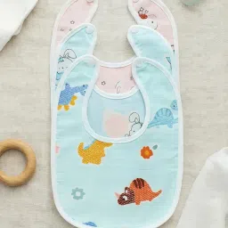 KIDDOLANE baby bibs for new born Baby bibs – 6 pcs | Waterproof, Absorbent & Breathable Feeding Bibs with Closure button | baby bibs for 0-2 years (Pack of 6) image 5