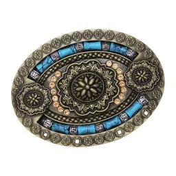 club bollywood LICHTS®Men's Bohemian Indian Style Belt Buckle Turquoise Cowboy Antique Western|Clothing Shoes & Accessories | Mens Accessories | Belt Buckles image 1